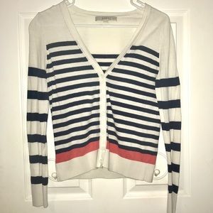NEW Ann Taylor LOFT striped cardigan